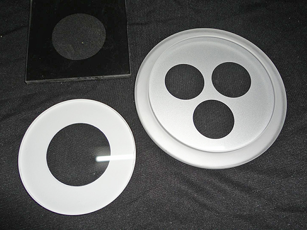 埋地灯印油钢化玻璃